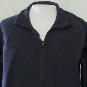 Helli Hansen Dark Blue Full-Zip Fleece Size XL 100% Recycled Material EUC